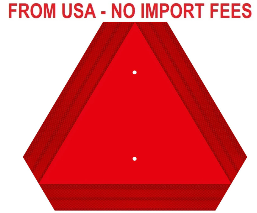 Slow Moving Vehicle Triangle Sign, Rust Free Aluminum, 14&Prime;X16&Prime;, 40-mil Thick Ref