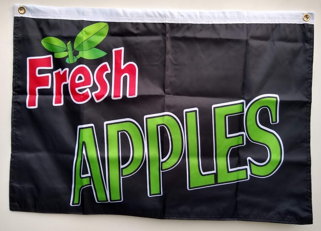 FRESH APPLES FLAG 2x3ft flag, vertical banner