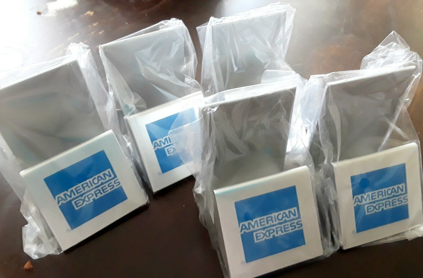 Amex Credit Card Display Table Tent Metal Signs for Retail Store & Vendor shows