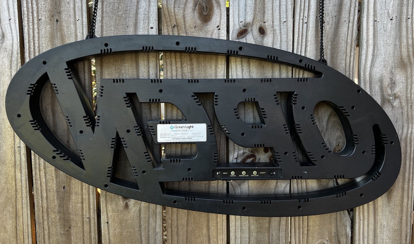 LED Open Sign NIOB Super-Bright Innovations GLI1050 32” x 15” Green Light