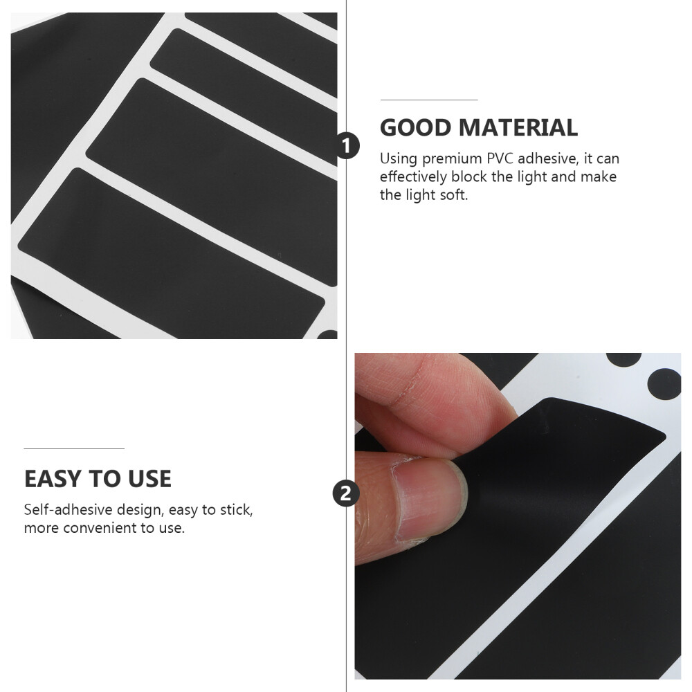 2 Sheets Shading Stickers LED Light Blocking Router Shading Blackout Sticker New