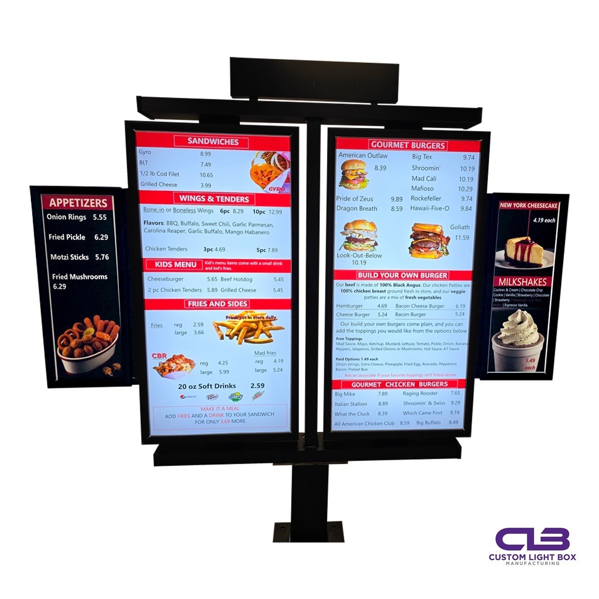 LED Outdoor Menu Board | ModuLite – 48 48 | 2sw | 5-Day Manufacturing Lead Time1