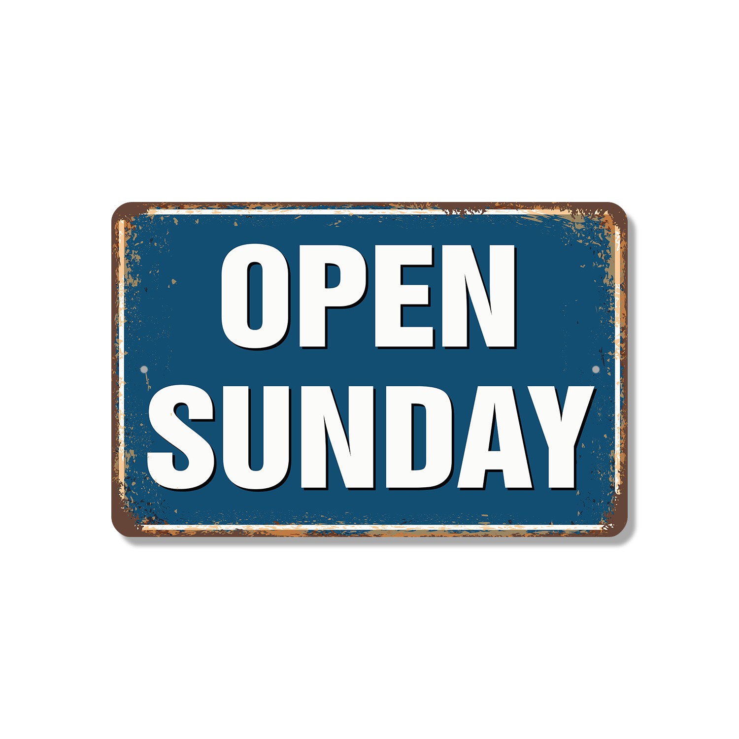 Open Sunday Street Sign Yes We Are Open Durable Perfect for shop Cafes Counters