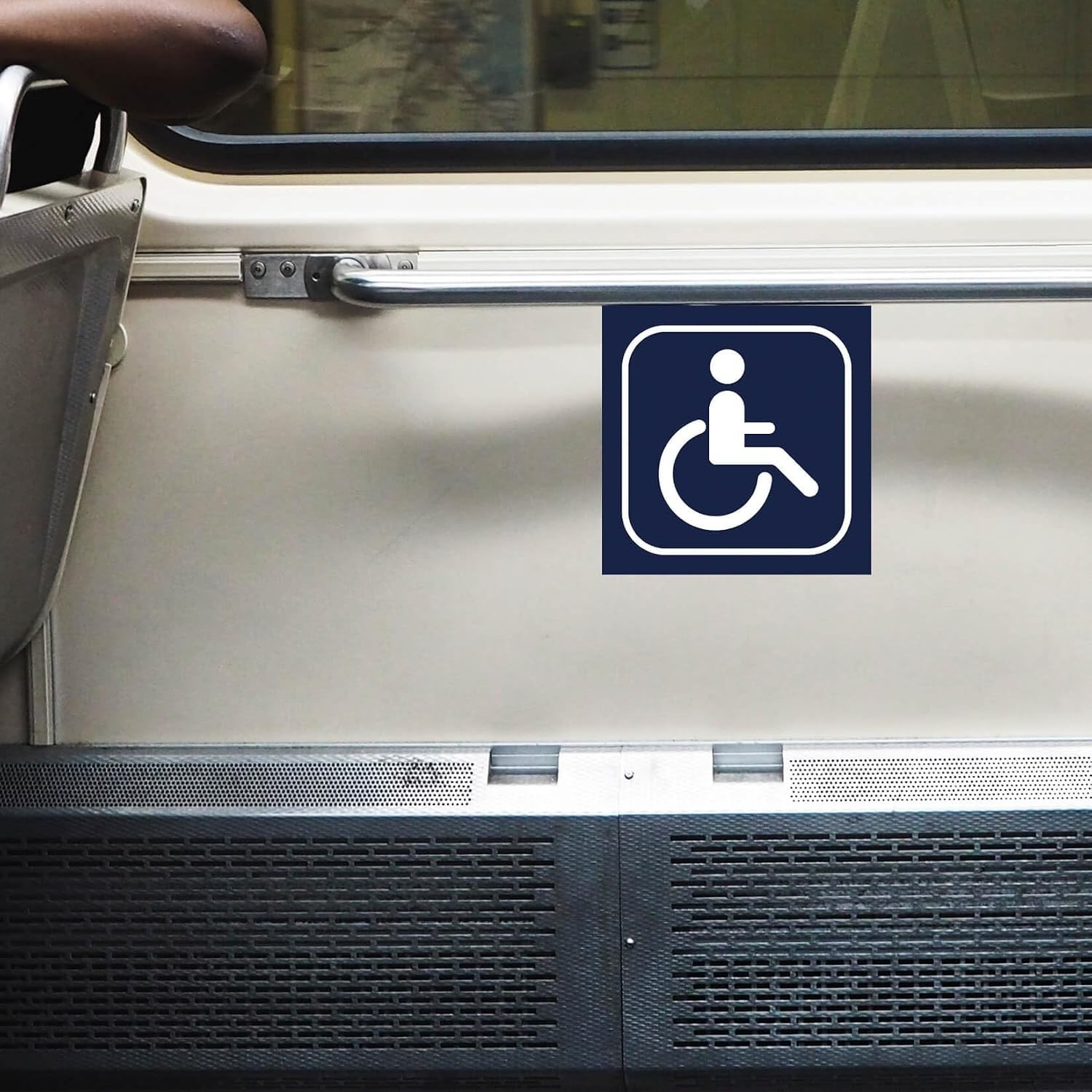 Self-Adhesive Wheelchair Accessibility Decals – 10 Pack, 6×6 inch Durable Vinyl