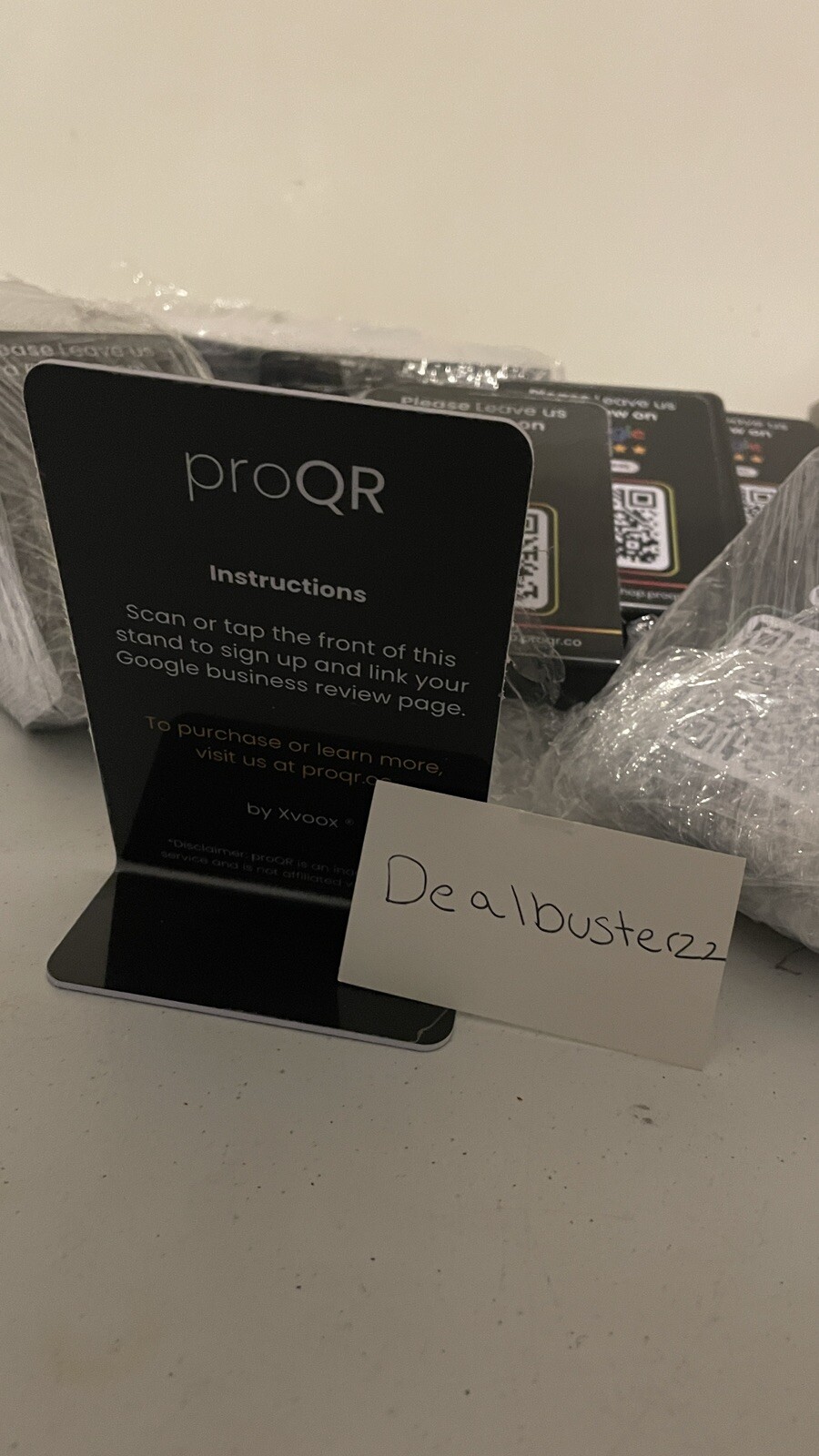 Google Review Smart Stand | Google Ratings | powered by proQR