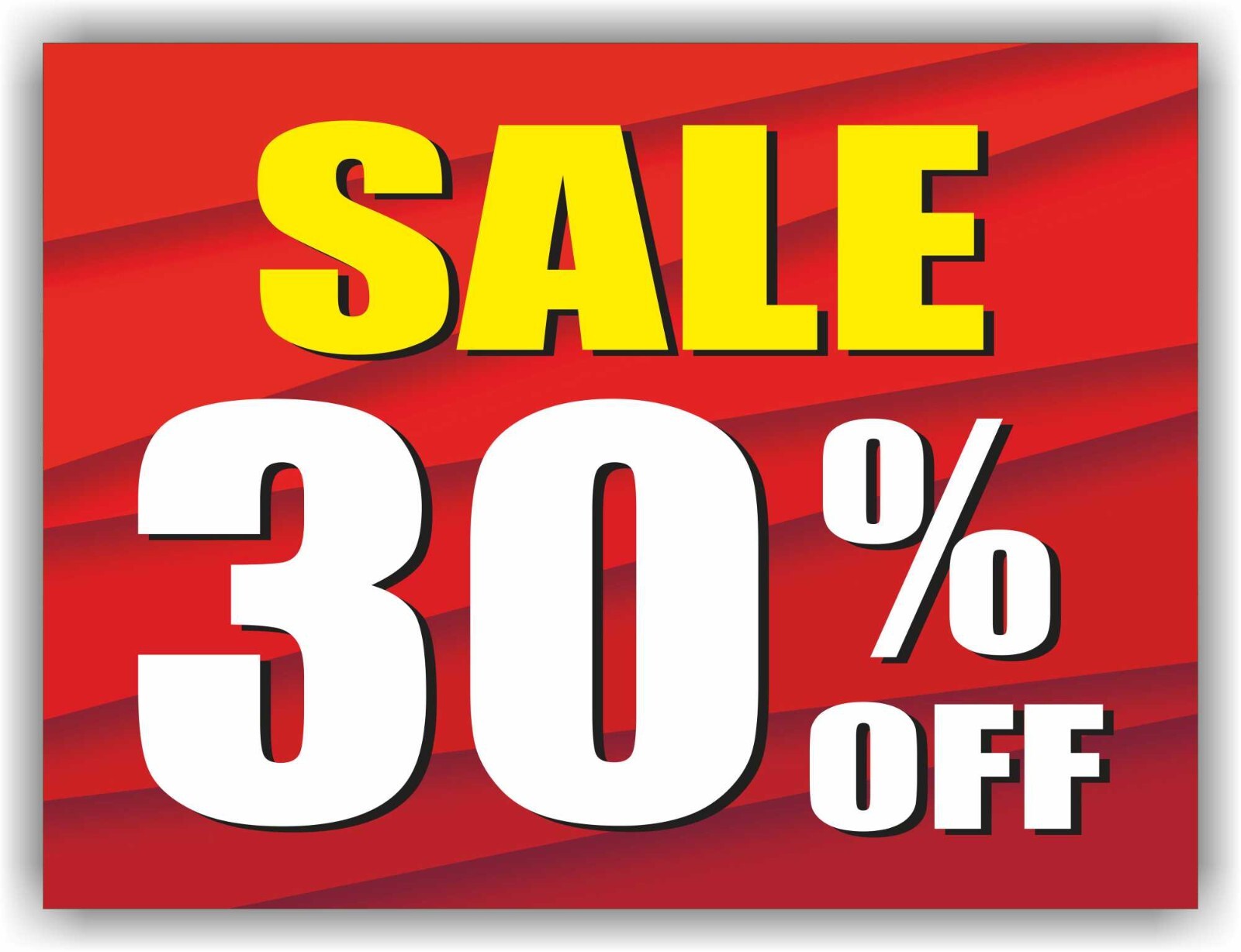 SALE 30% OFF Yard Sign Corrugate Plastic with H-Stakes Lawn Sign Discount Save