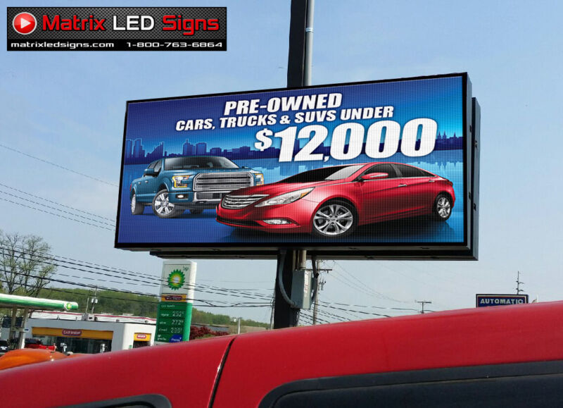 LED Sign Outdoor Single Sided LED Programmable Message Center 1 Sided Sign P6
