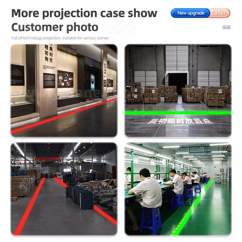 USA -Industrial Laser Logo Projection Light Laser Line Warning Signs Spotlights