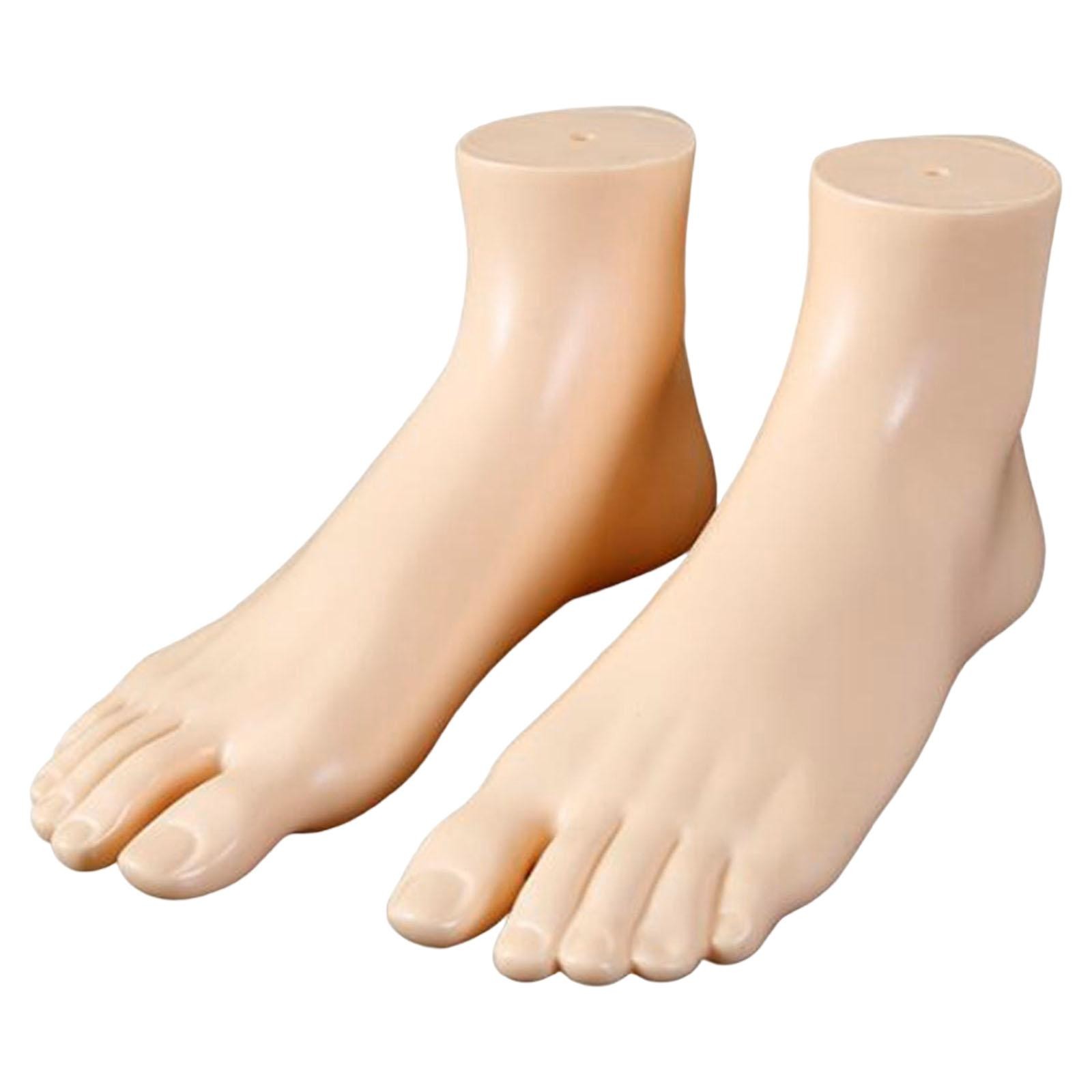 Mannequin Feet Socks Display Props Left and Shoes Feet Model for Sandal Short