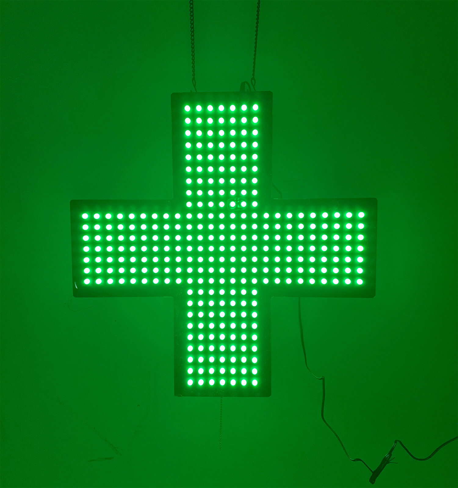 19&Prime; x19&Prime; Indoor Dispensary Green Medical Cross Window Display LED Sign 3 Mode