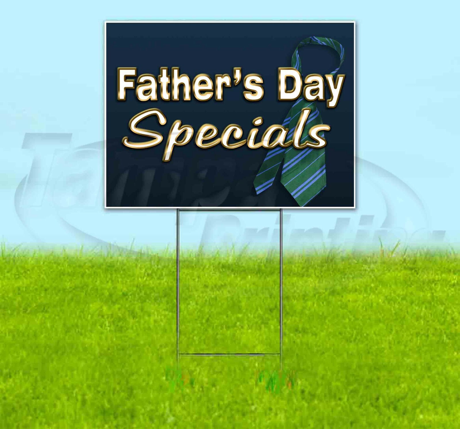 FATHERS DAY SPECIALS 18×24 Yard Sign Corrugated Plastic Bandit Lawn Business