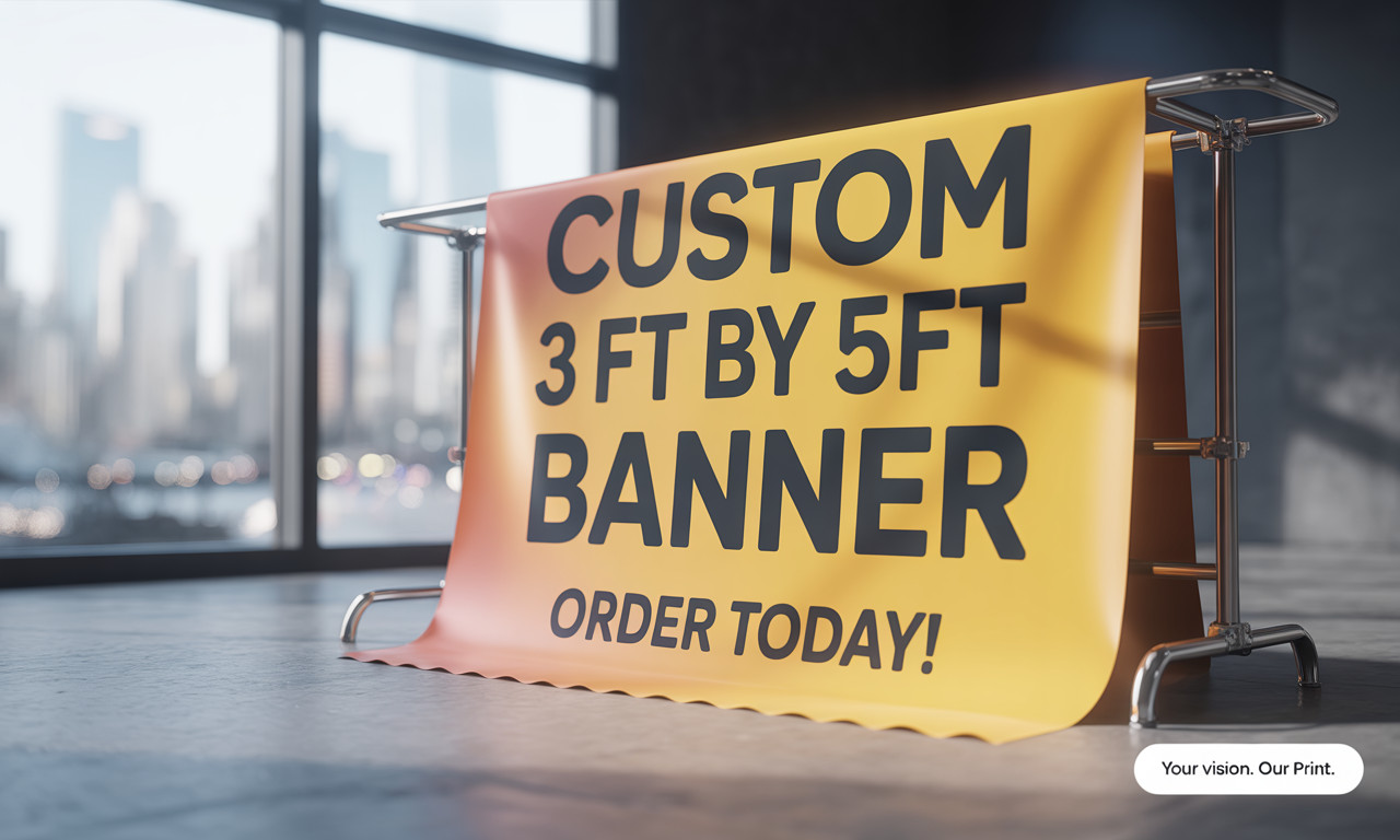 Custom 3&prime; by 5&prime; FULL COLOR Advertising Vinyl Banner Sign: Texas Based Business!