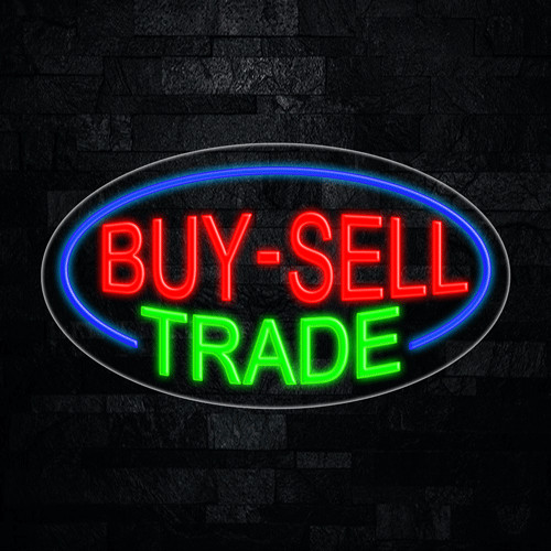 Buy Sell Trade LED Neon Sign 28&Prime;L x 16&Prime;H #34166