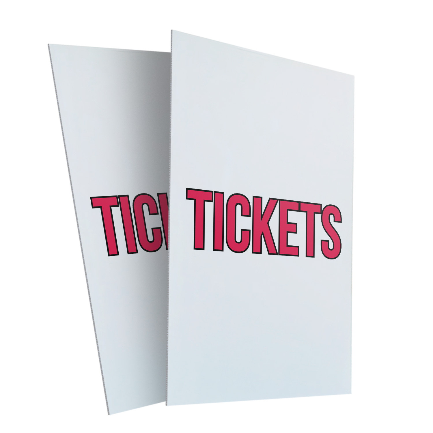 Tickets Heavy Duty A-Frame Sidewalk Sign Event Promotions Bold Message Large