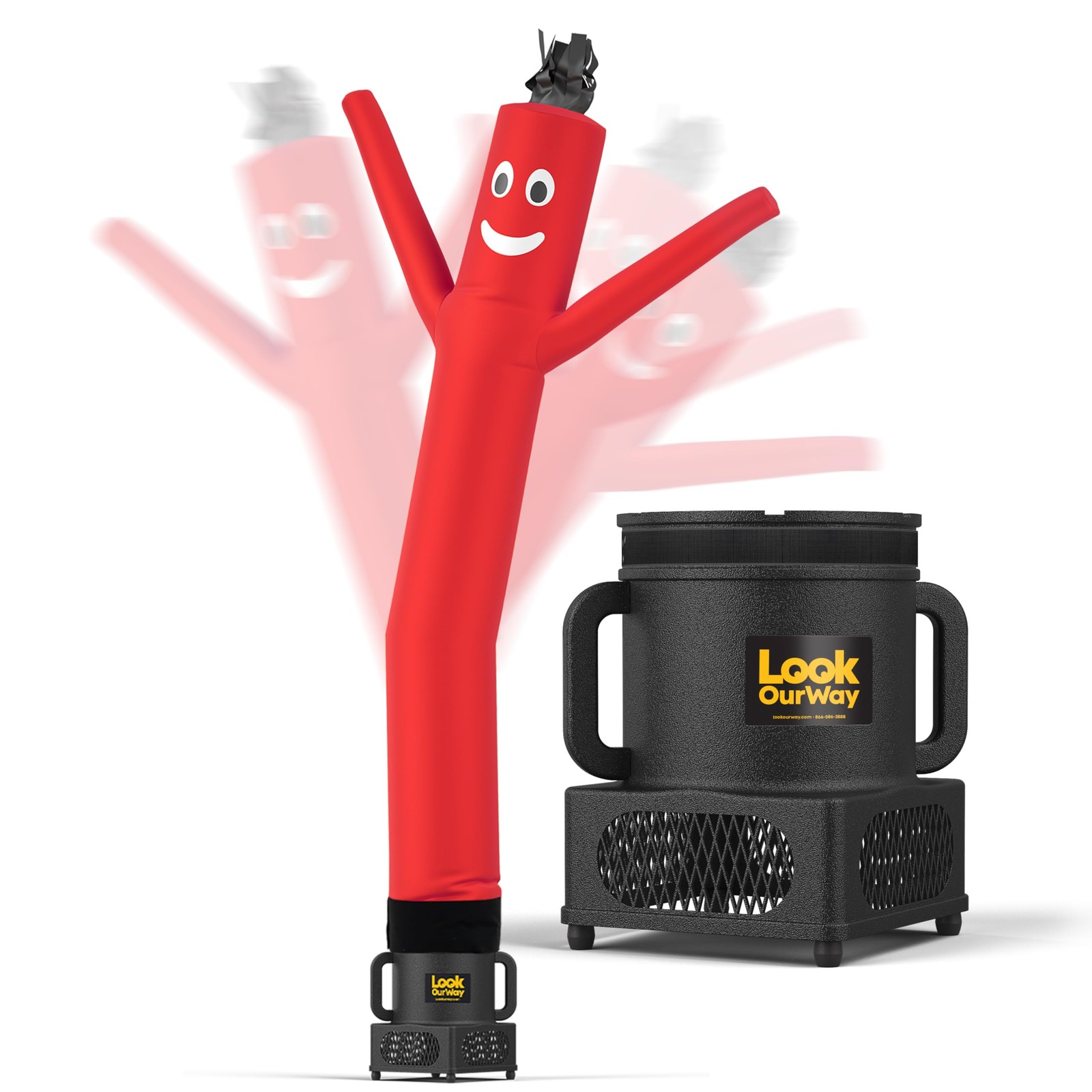 LookOurWay Air Dancers Wacky Waving Inflatable Tube Guy – 7ft Tall Inflatable