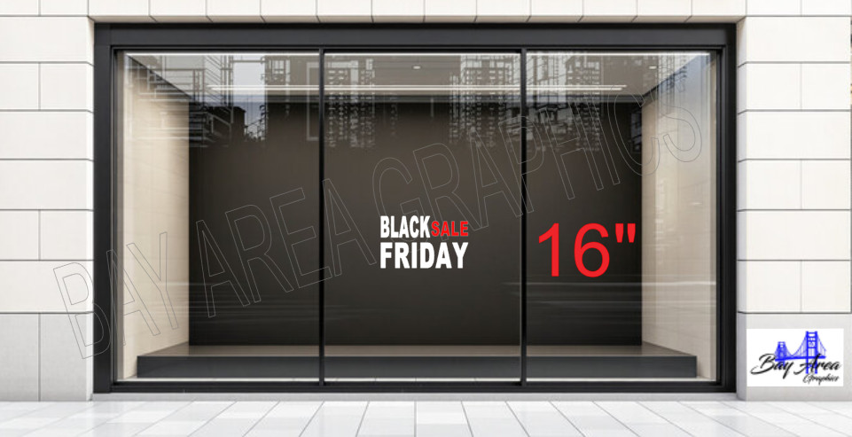 Black Friday Sale Vinyl Sign Store Bussiness Window Waterproof Promo ORACAL 651