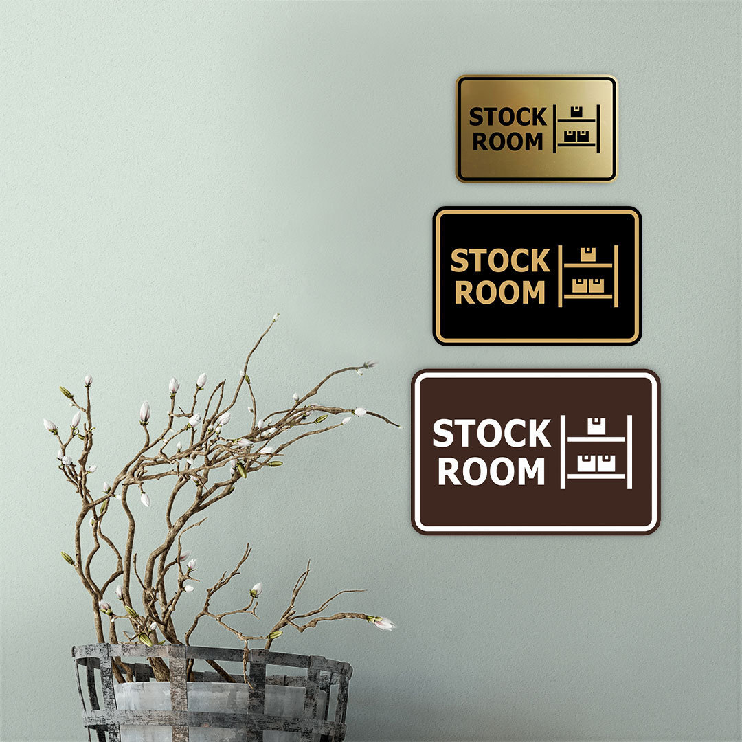 Signs ByLITA Classic Framed Stock Room Wall or Door Sign