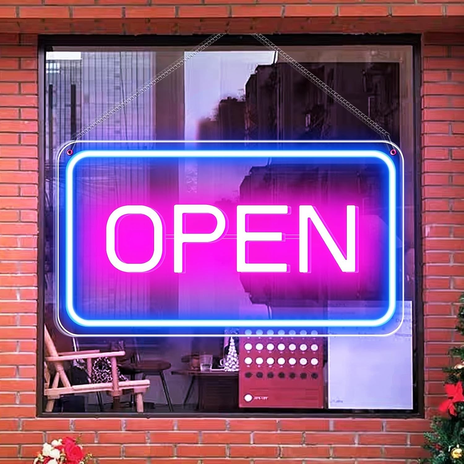 Open Signs for Business Window, 16&Prime;x 9&Prime; Neon Open Sign, Bright COB Chip LED O…