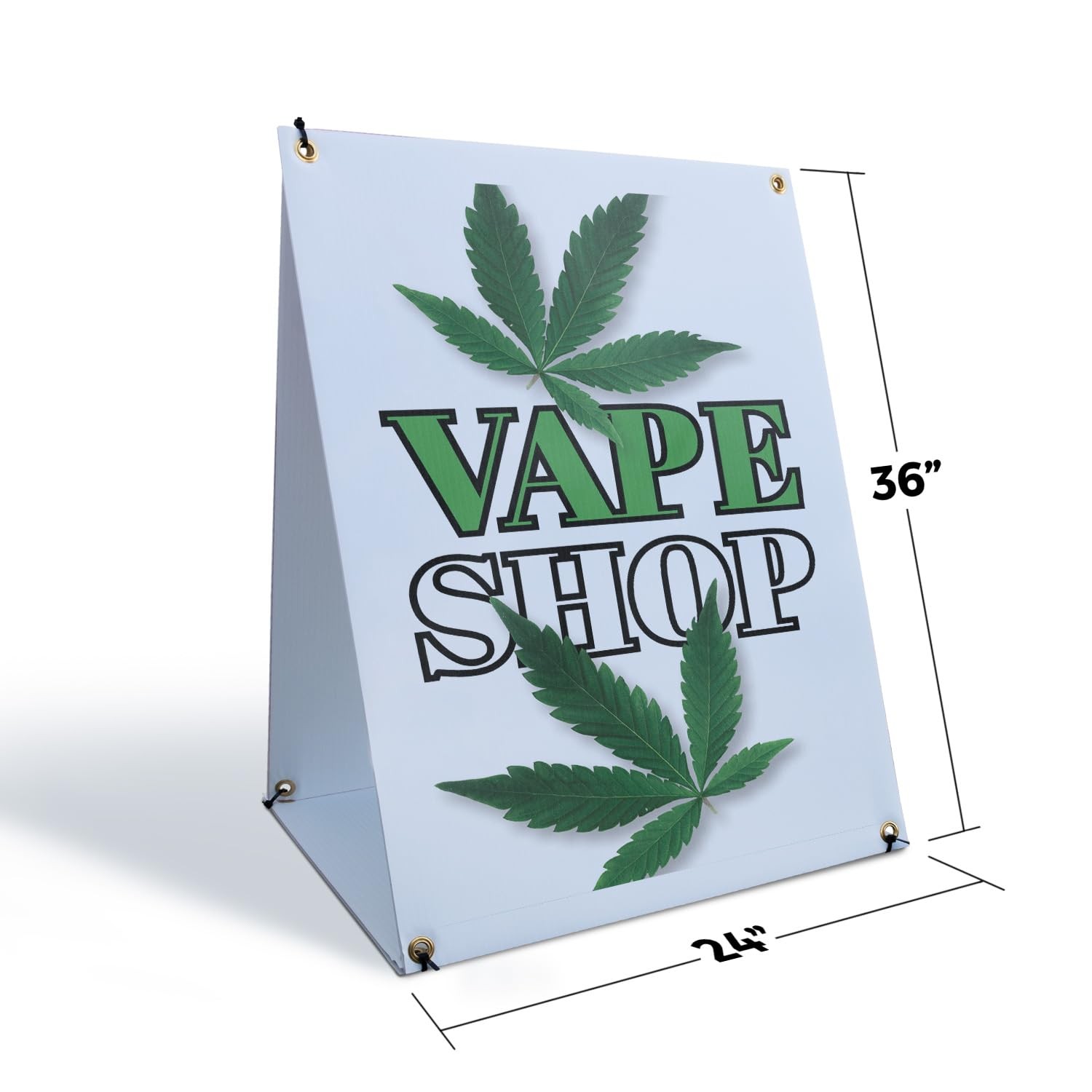 Signmission Vape Shop Sidewalk Sign 24 Inch X 36 Inch A-Frame Images On Both