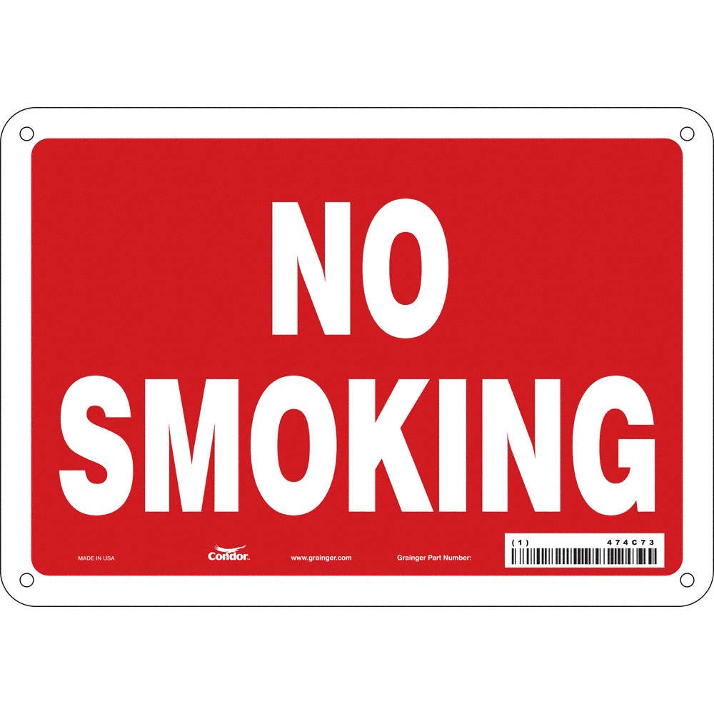 CONDOR 474C73 Safety Sign,7 inx10 in,Polyethylene 474C73