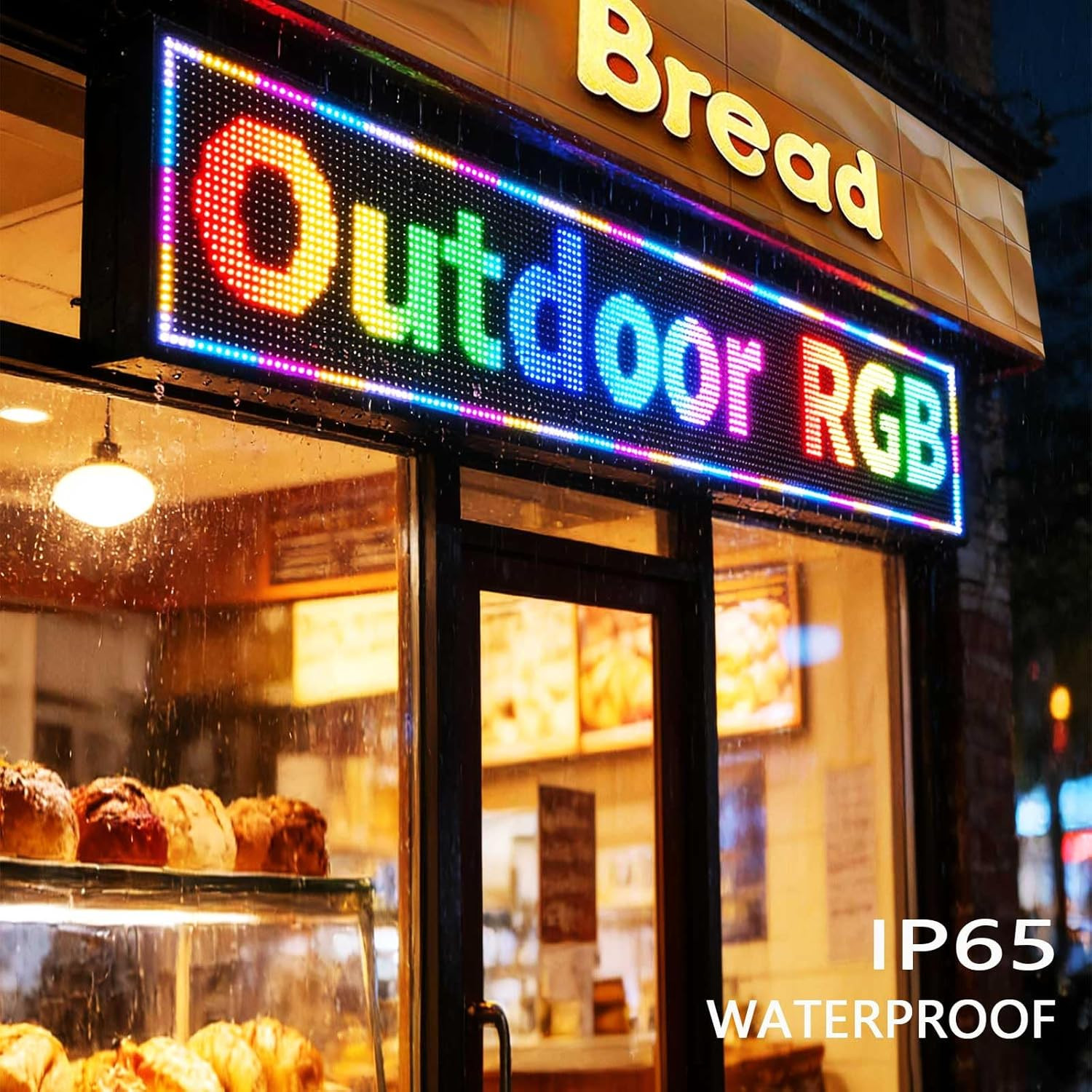 Programmable Waterproof LED Scrolling Sign for Business & Store Advertising
