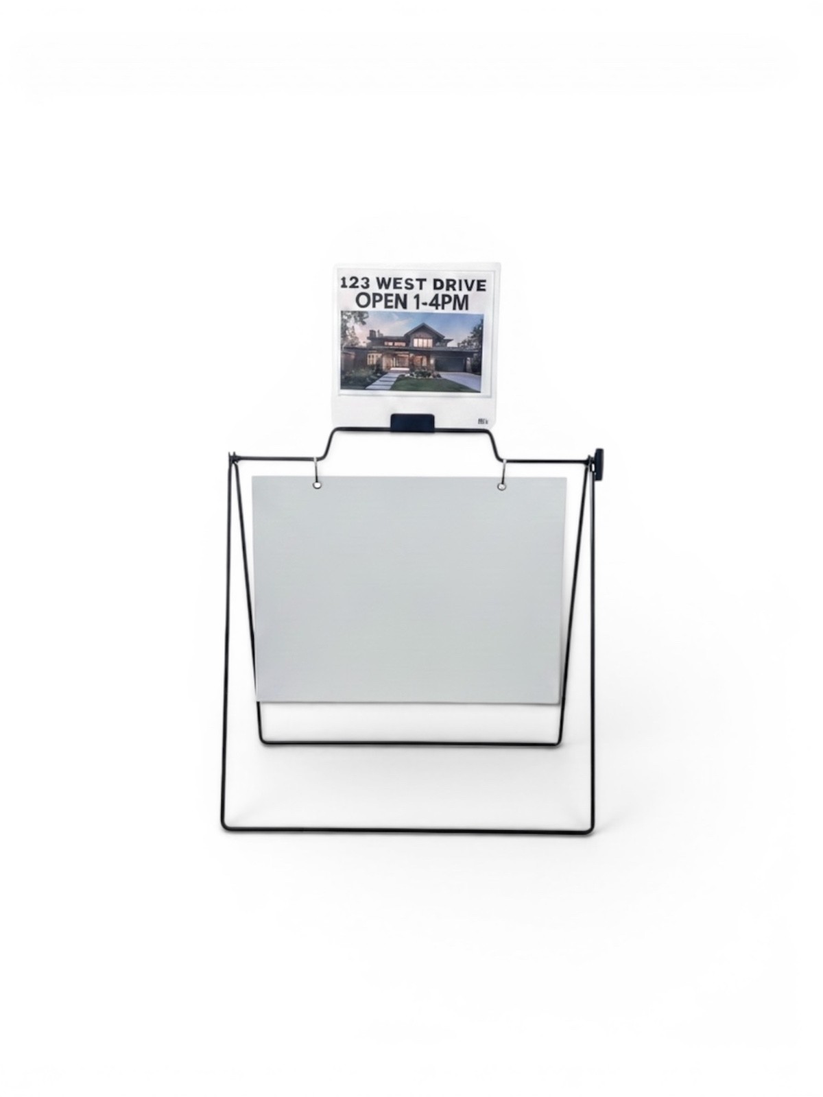 A-Frame Sidewalk Sign Rider Topper Magnetic Double-Sided Holds 8.5×11 Inserts