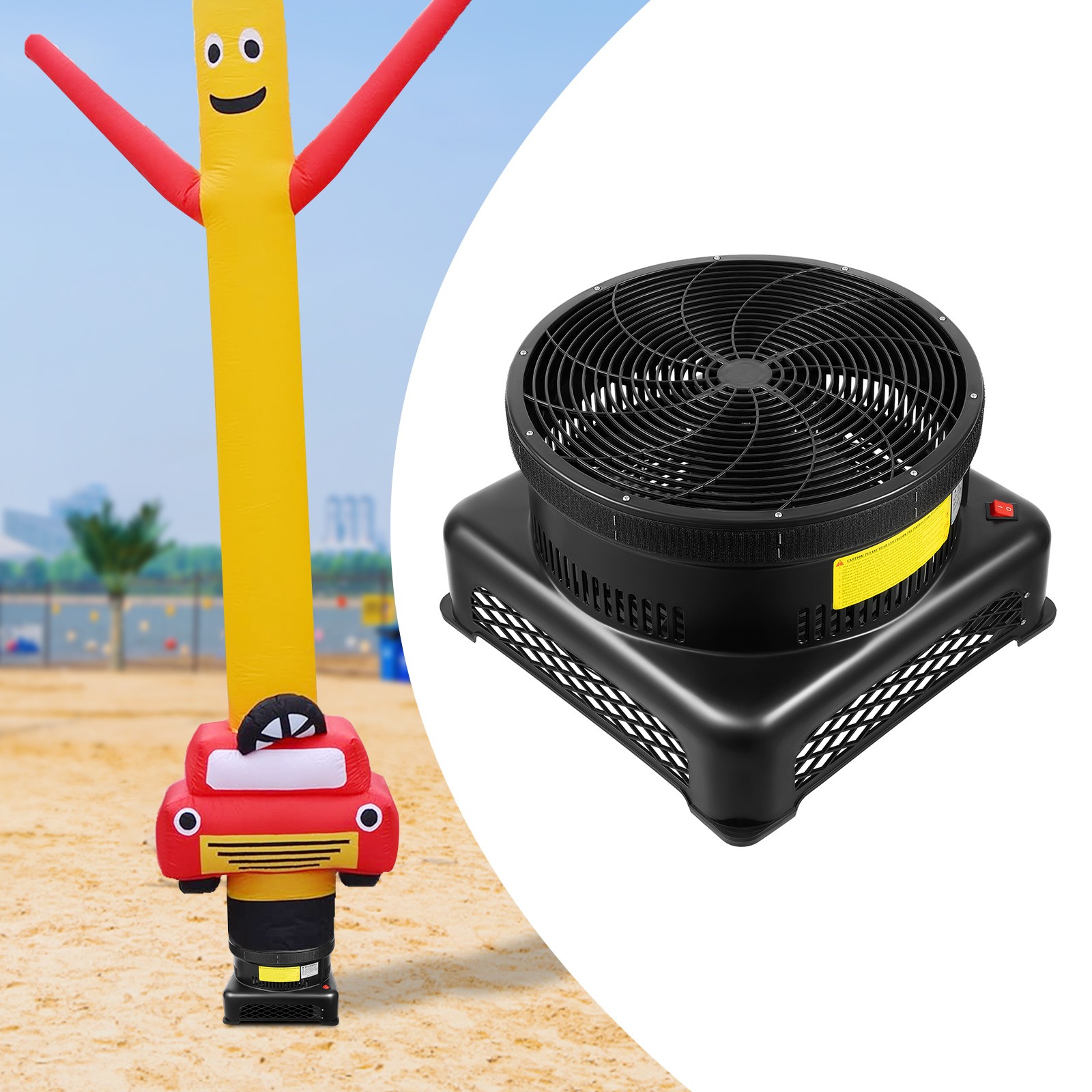 750W 18inch Air Blower Fan For Inflatable Sky Puppet Wavy Tube Man Dancing Doll