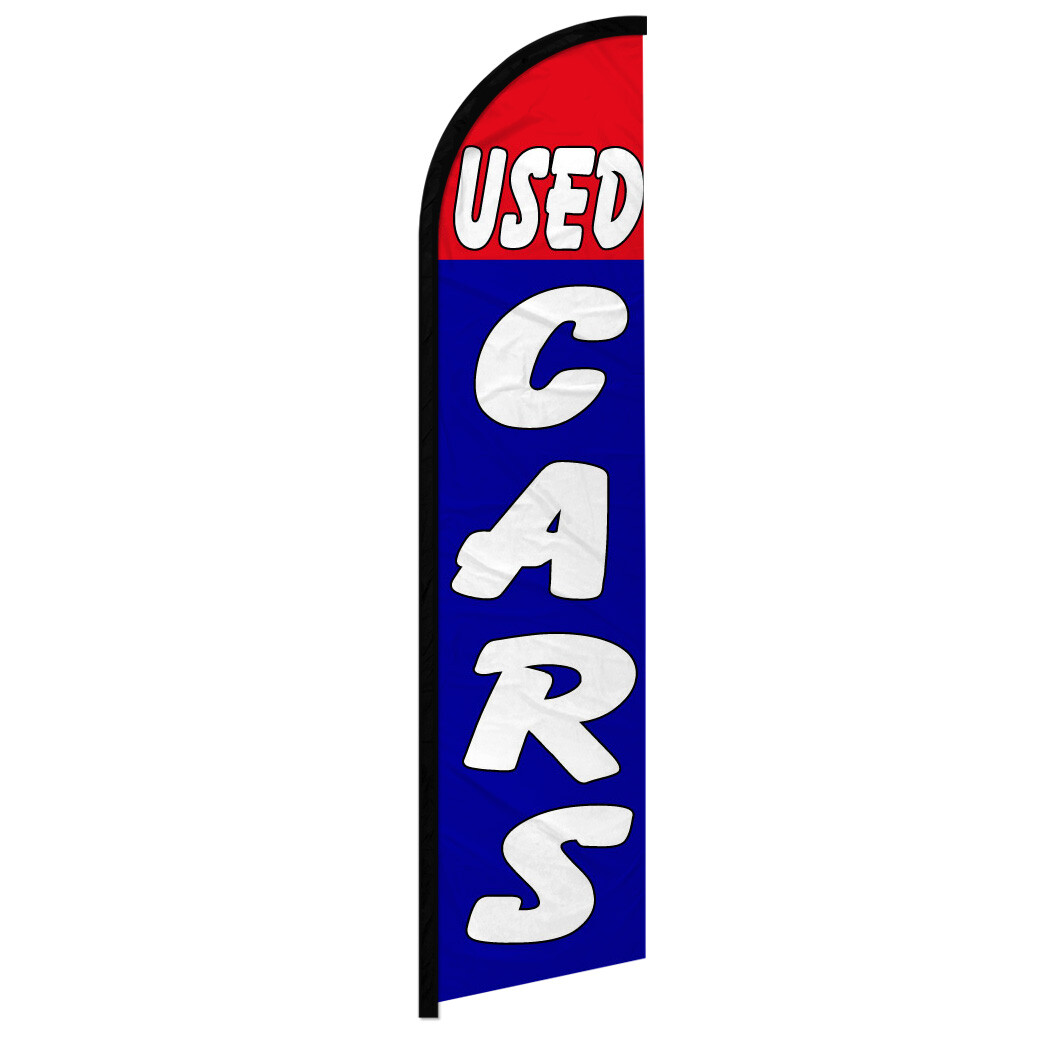 Used Cars Full Curve Windless Swooper Flag Dealership RD/BL