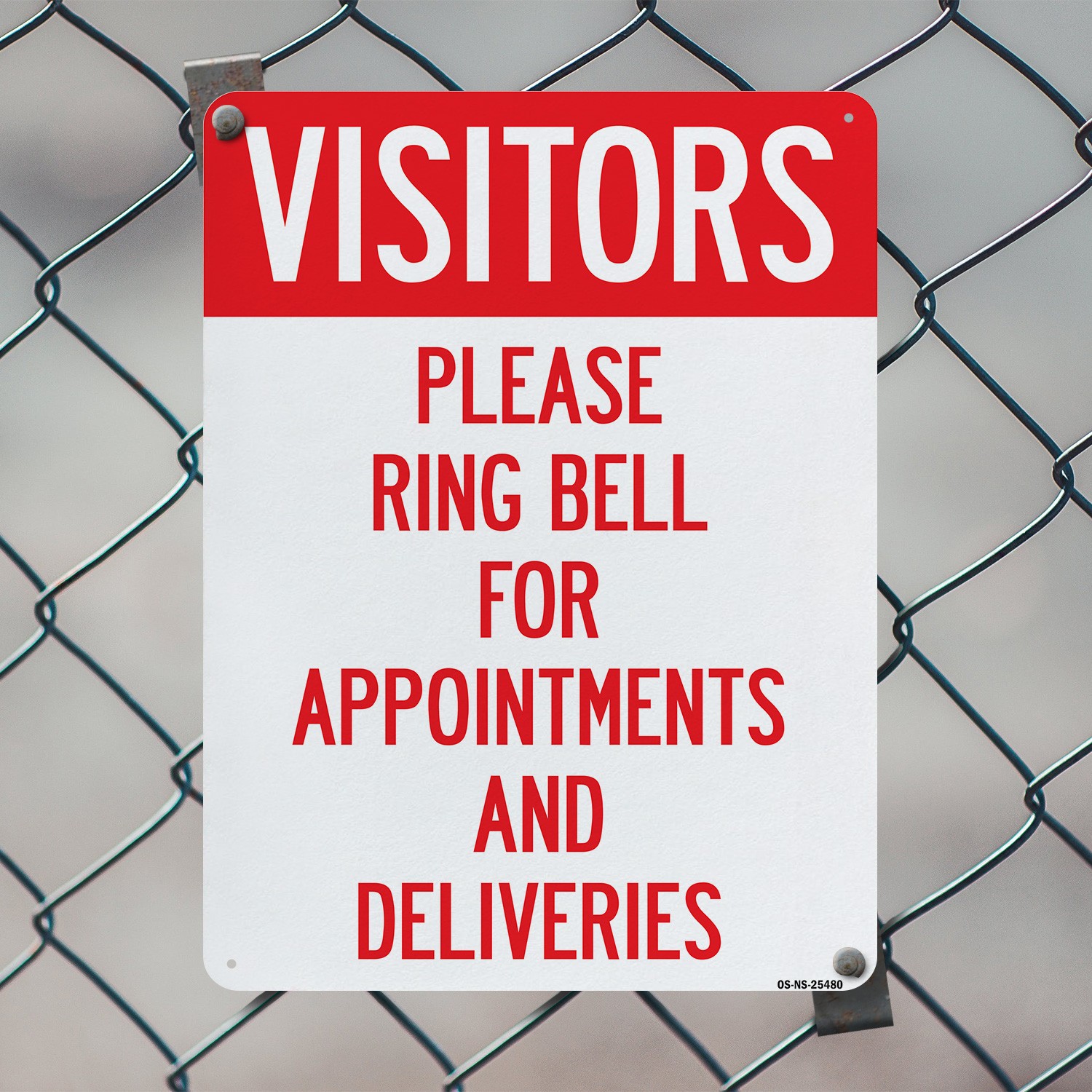 Visitors Please Ring Bell For Appointments And Deliveries Sign 5 or 10 Pack