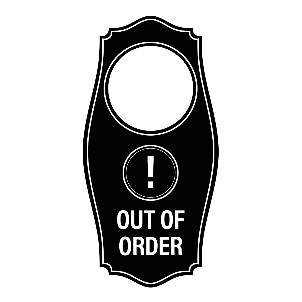Signs ByLITA Out of Order Door Hanger