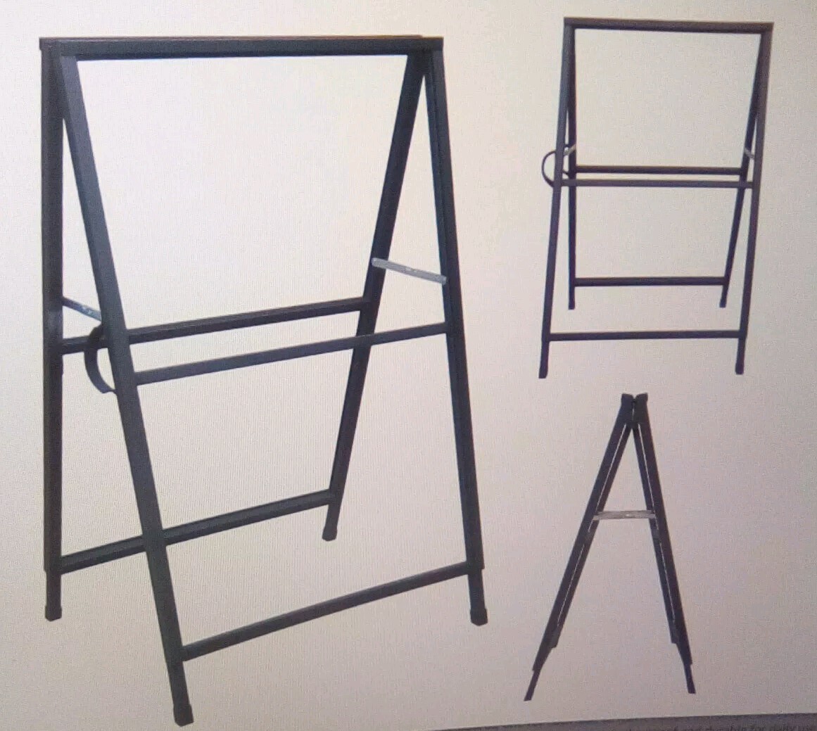 Pionites Heavy Duty 24X36 Inch Double Sided Metal A Frame Sidewalk Sign