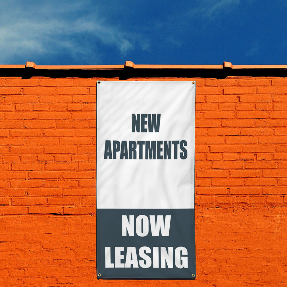 Vertical Vinyl Banner Multiple Sizes New Apartments Now Leasing Business Outdoor