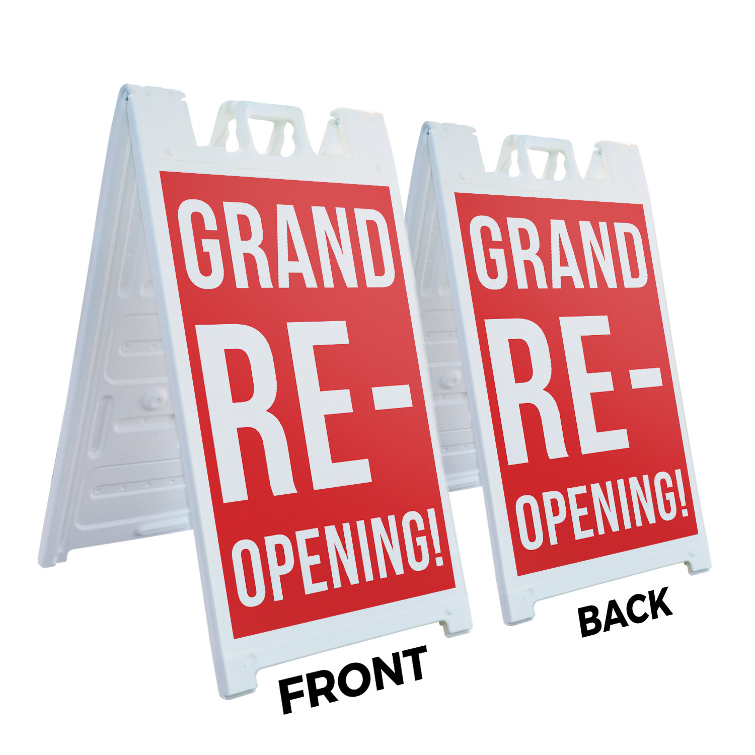 Grand Reopening Heavy Duty A-Frame Sidewalk Sign Business Promotions Big Event