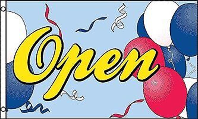 High Quality Open Polyester Polyester Flag Banner Sign | 3&rsquo;x 5&prime; | All Weather