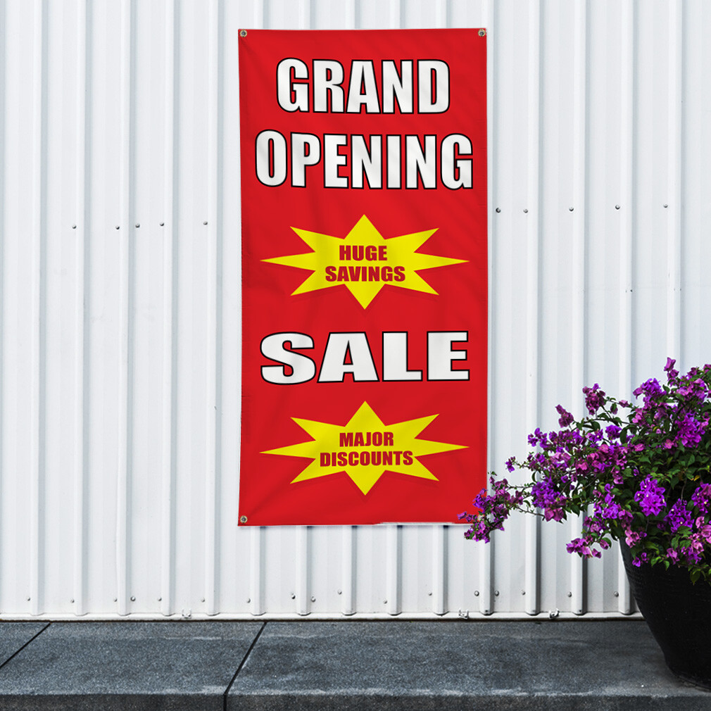 Vertical Vinyl Banner Multiple Sizes Business Weatherproof Industrial Yard Signs