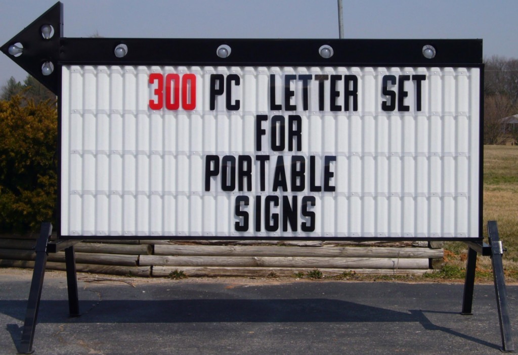 New 8&Prime; Plastic Outdoor Readerboard Marquee Sign Letters