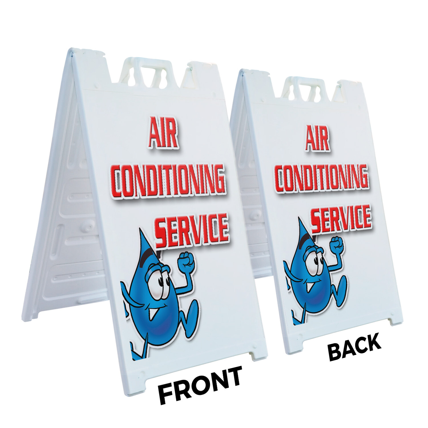 A-frame Sidewalk Air Conditioning Service 24&Prime; x 36&Prime; Double Sided A-Frame Sidewal