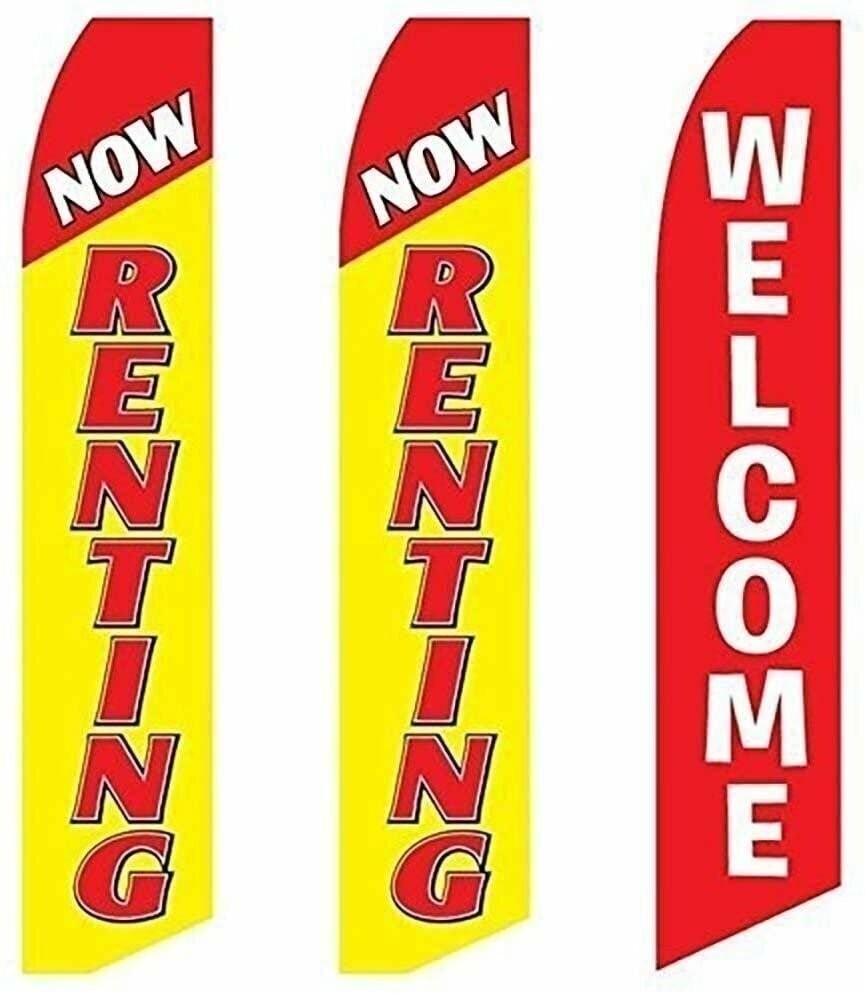 3 Swooper Flags Now Renting Advertising Apartments For Rent
