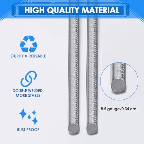 30 Pcs Yard Sign Stakes 20 Inch 10 Inch Galvanized Steel H Frame Heavy Duty