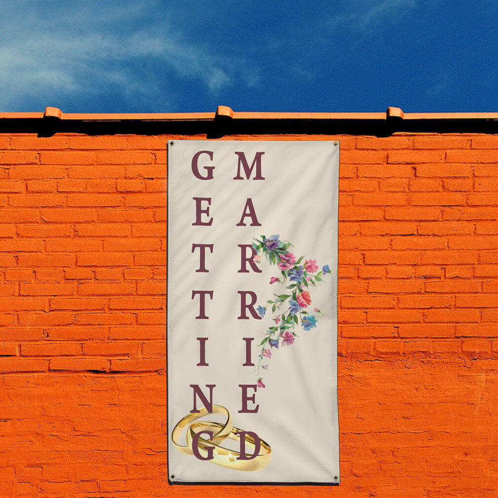 Vertical Vinyl Banner Multiple Sizes Outdoor Weatherproof Industrial Yard Signs