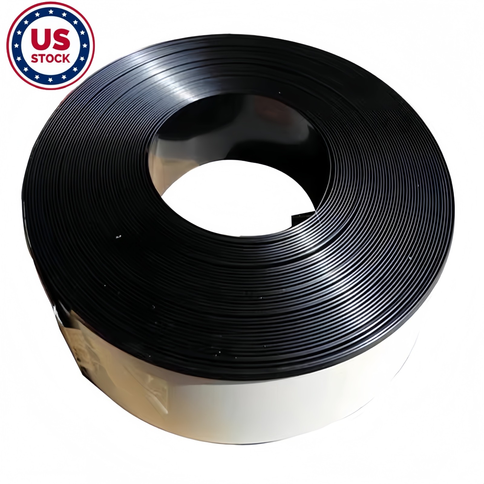 W10cm x L22m Black Steel Plastic Strip LED Sign Channel Letter Lightbox Trim Cap