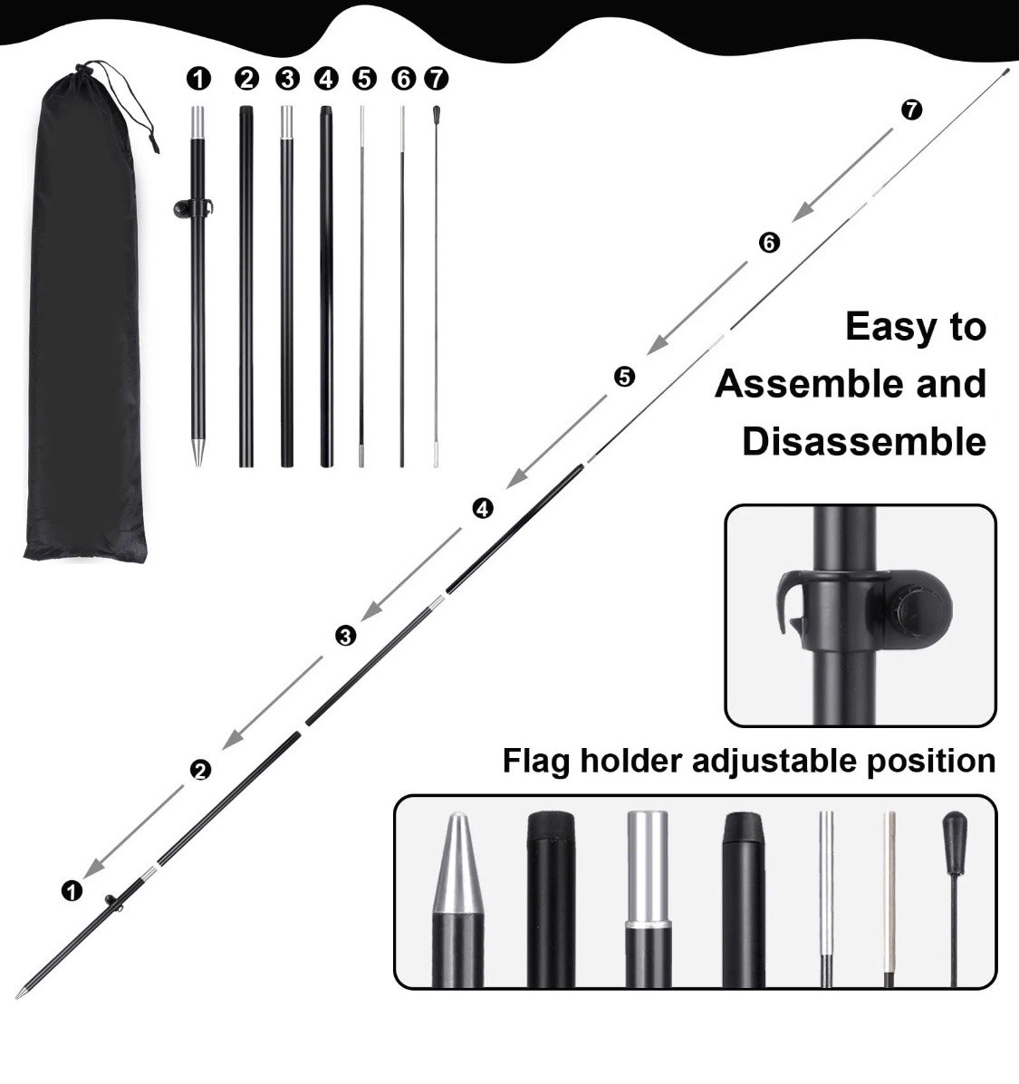 3 Set Barber Flag Walk Ins Welcome Barbershop Swooper Flag Poles, 12 FT x 2 FT