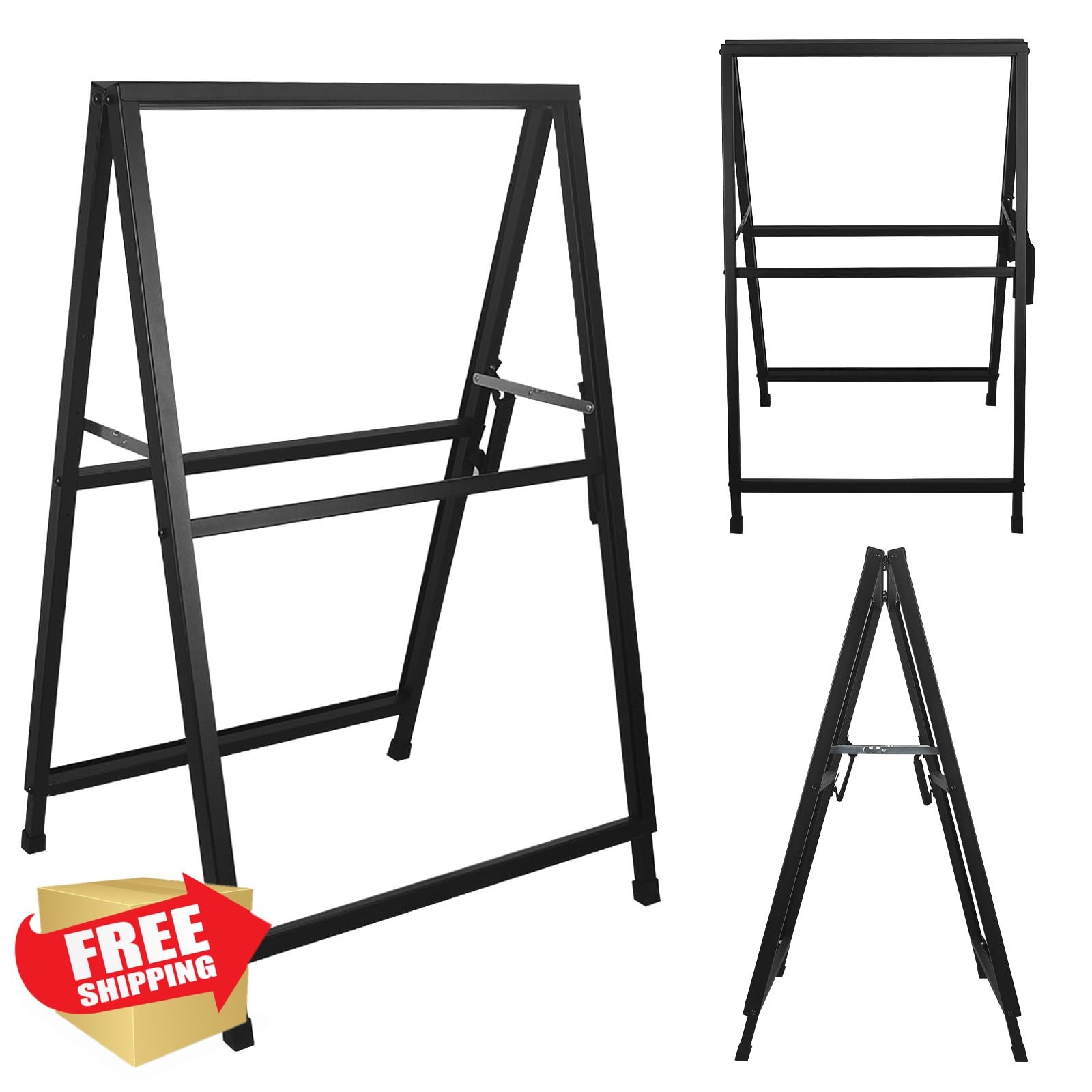 AIKUPNEY 24×36 A-Frame Sign Board Metal Foldable
