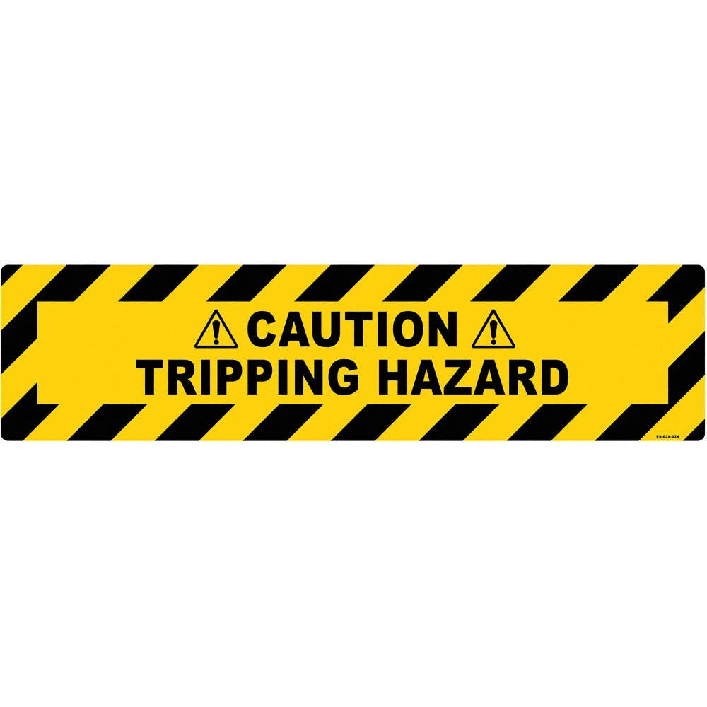 STRANCO INC FS-624-624 Anti-Slip Floor Sign,6 inx24 in,Vinyl 484P43