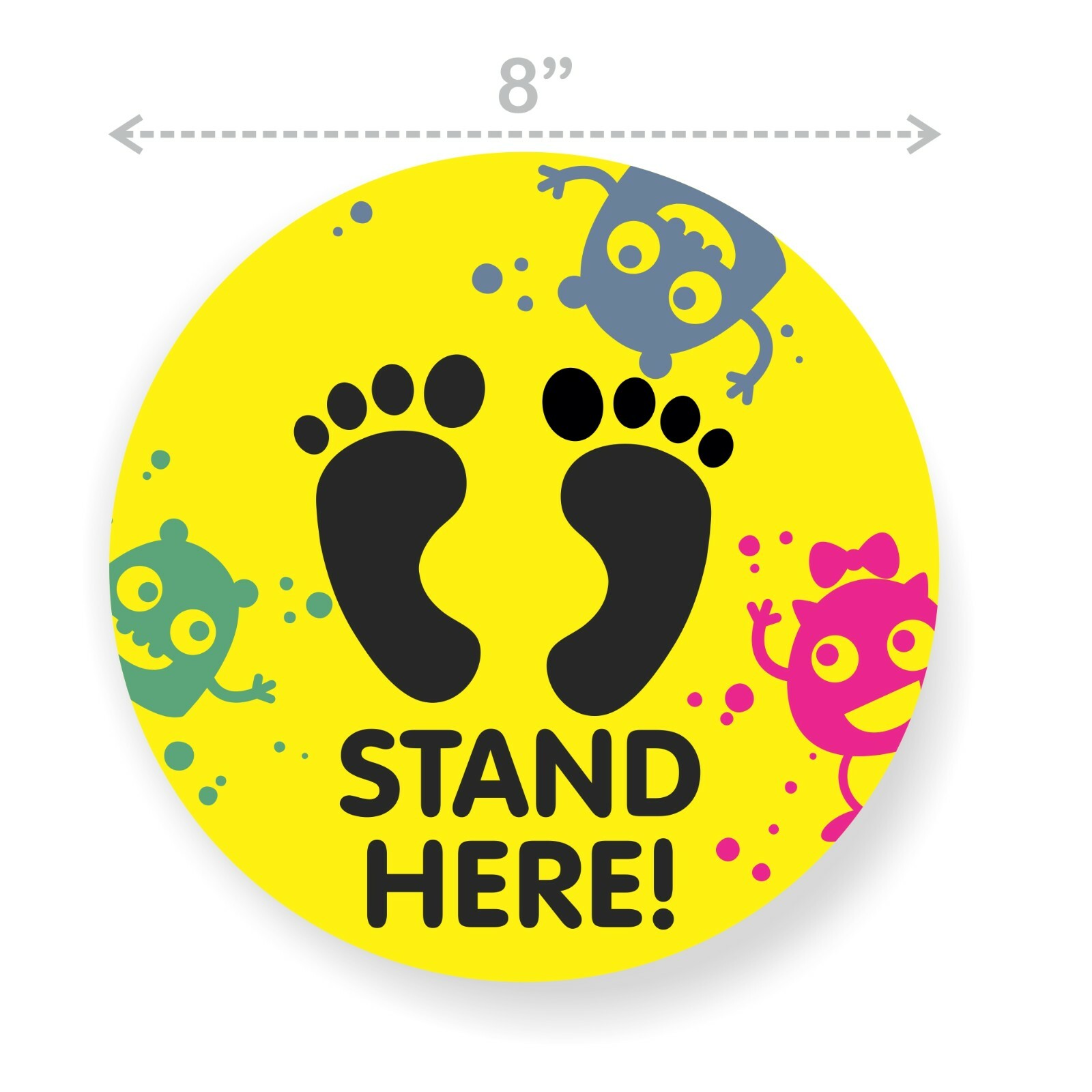 Social Distancing Floor Decal Carpet 10 Pack Kids School Classroom Vinyl