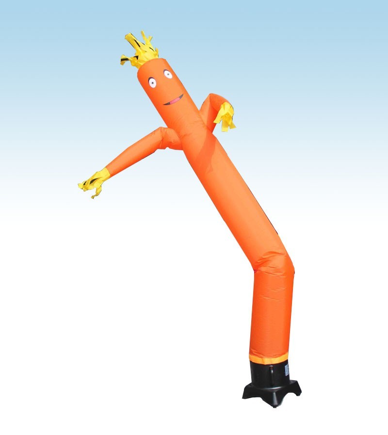 Advertising Inflatable Tube Man 12ft Orange Blow Up Wavy Flailing with Blower