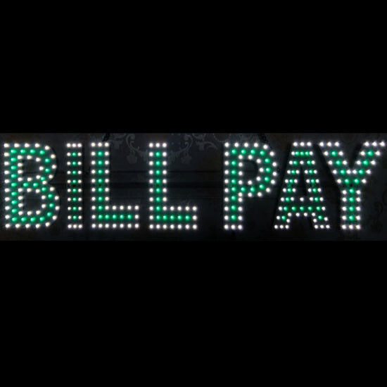 LED LOTTO SIGN (9&Prime;X30&Prime; INCH) – WHITE & GREEN COLOR