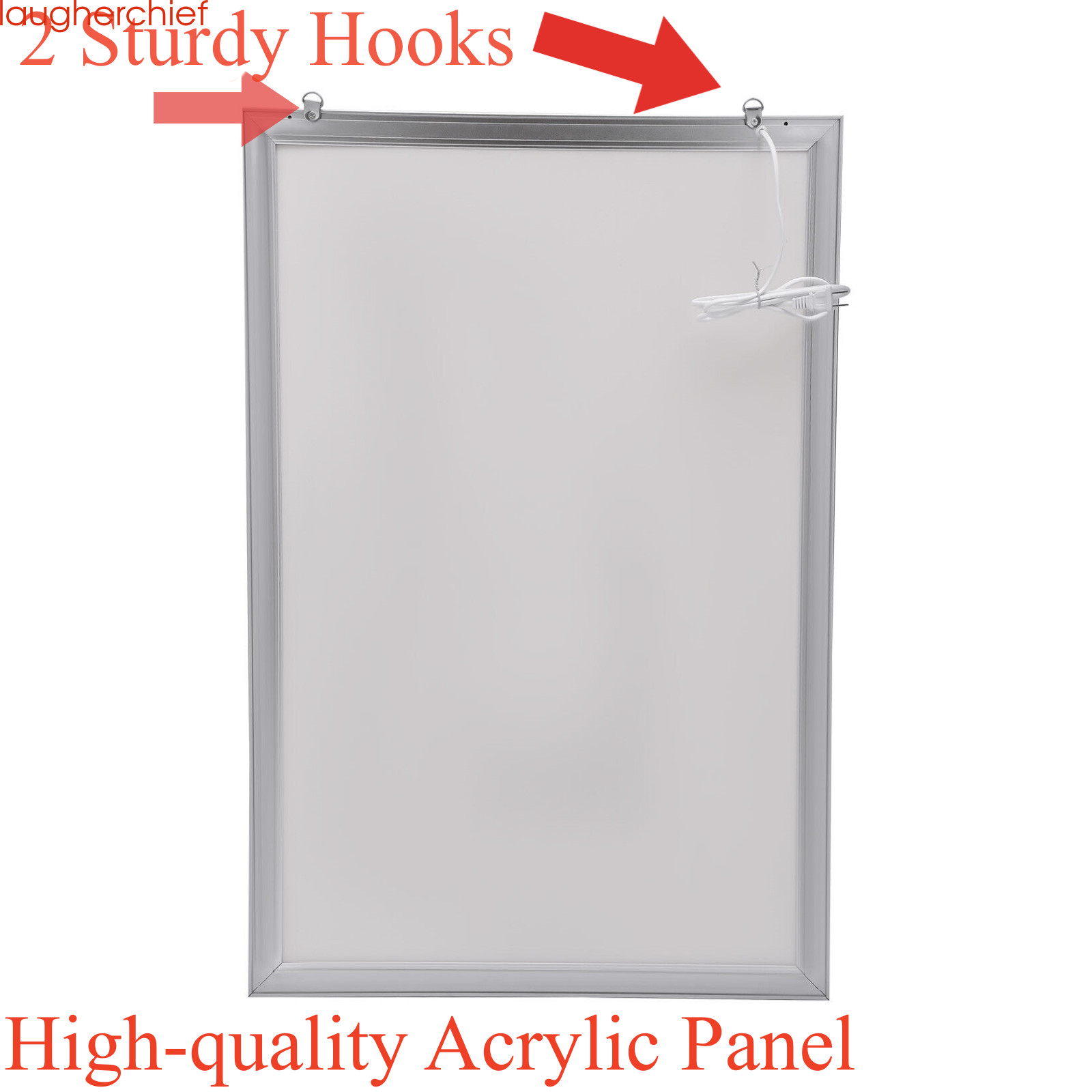 Wall Mount LED Light Box Movie Poster Display 24&Prime;x36&Prime; Advertising Frame Store US