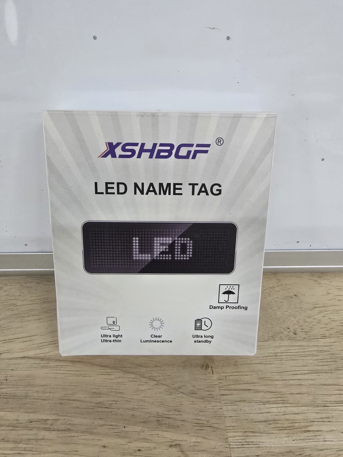 LED Name Tag, Rechargeable Wireless Bluetooth LED Name Badge Reuseable Price Tag