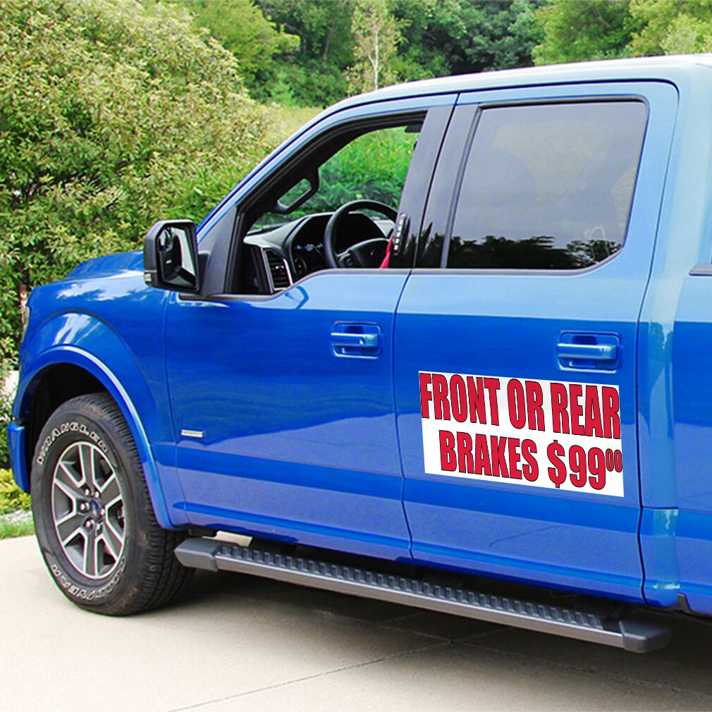 Car Magnet Set of 2 Front Or Rear Brakes $99 #2 Car Advertising Industrial Sign